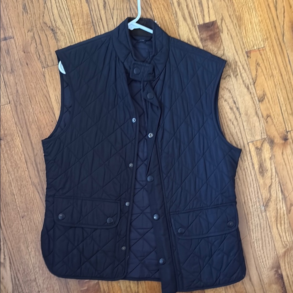 Navy Barbour Quilted Vest - Like New